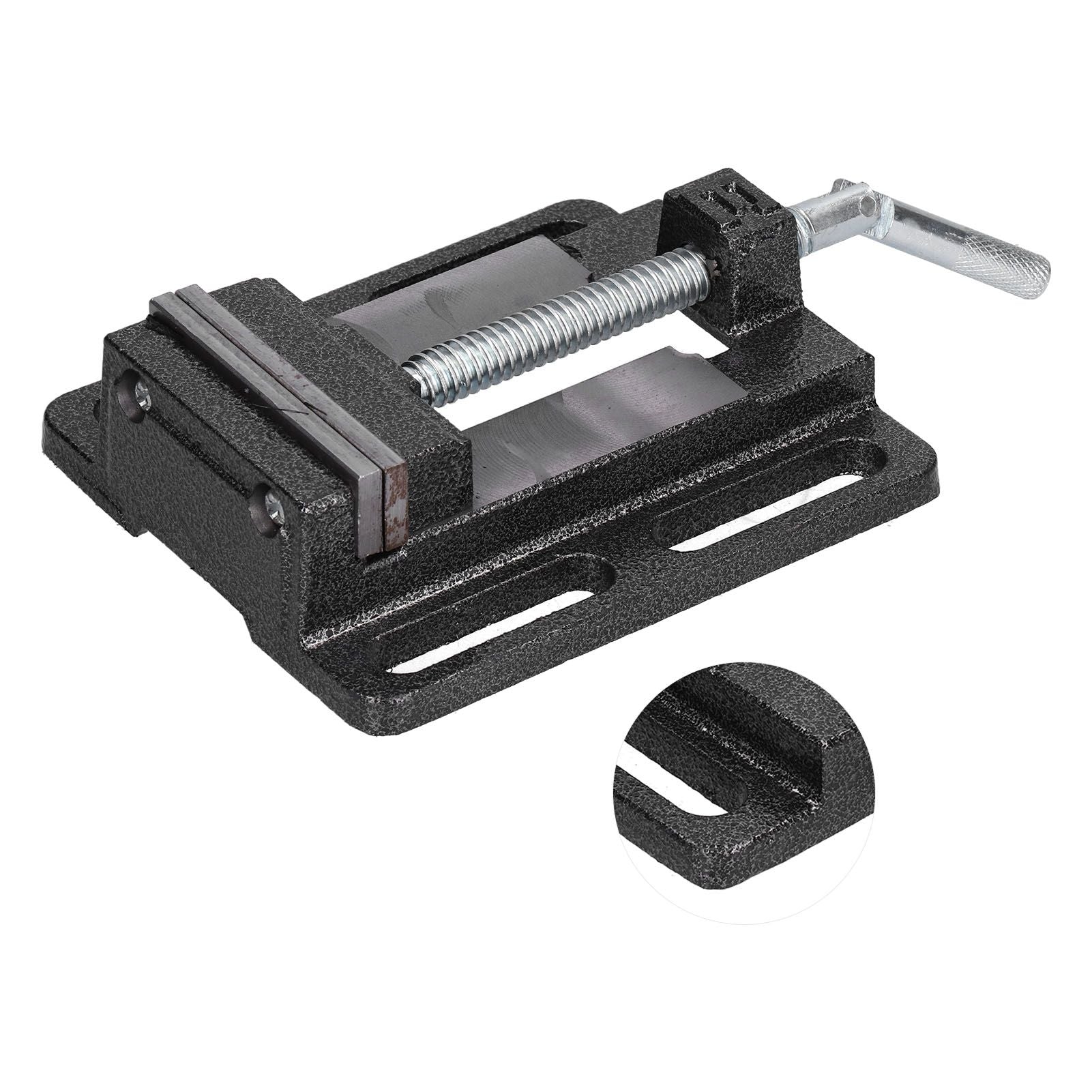 Flat Drill Press Vise American Style Accurate Mini Bench Vise for Home Mechanical Maintenance V1294-YM0523-3114210130311