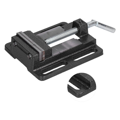 Flat Drill Press Vise American Style Accurate Mini Bench Vise for Home Mechanical Maintenance V1294-YM0523-3114210130311