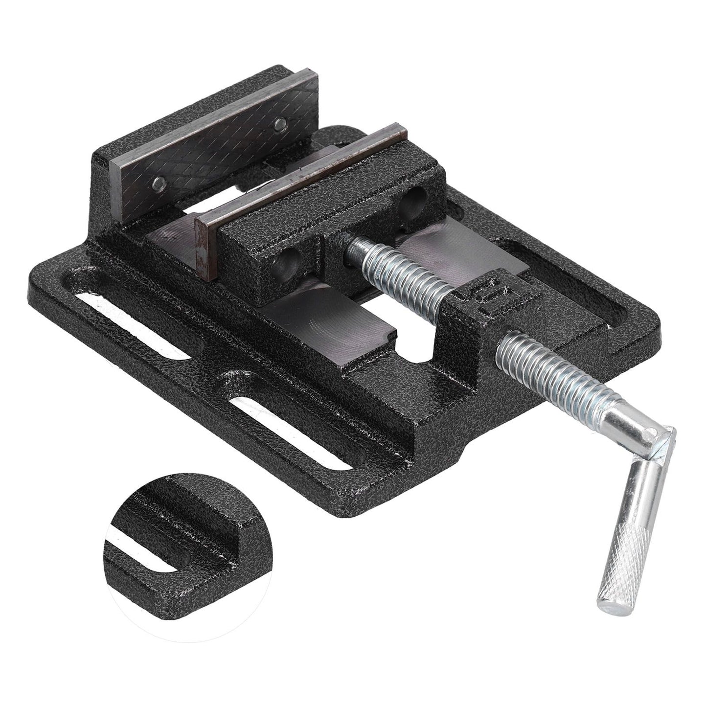 Flat Drill Press Vise American Style Accurate Mini Bench Vise for Home Mechanical Maintenance V1294-YM0523-3114210130311