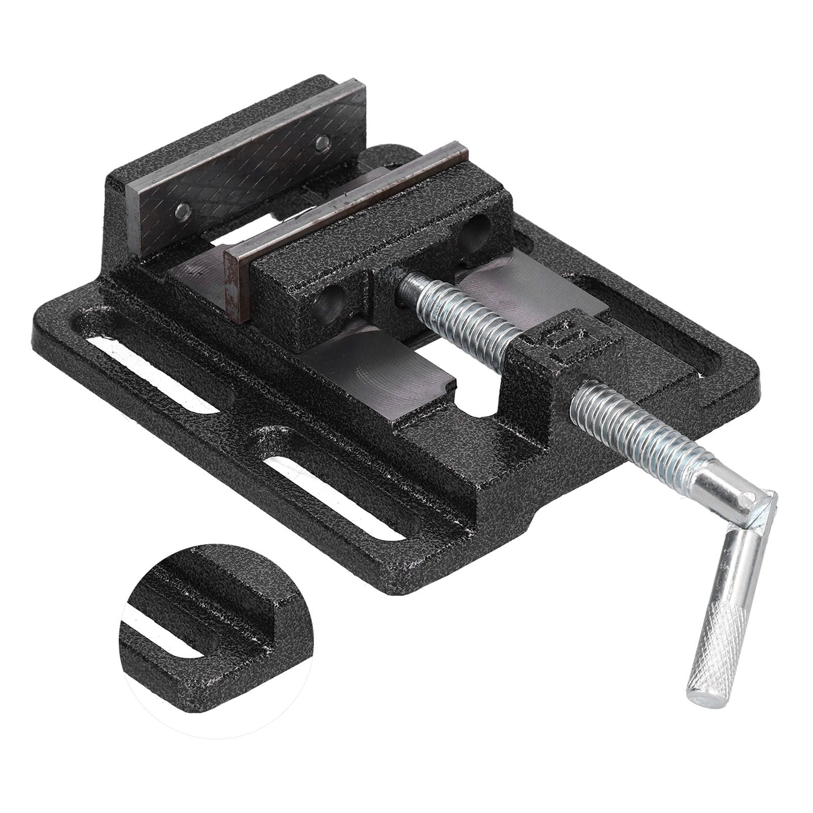 Flat Drill Press Vise American Style Accurate Mini Bench Vise for Home Mechanical Maintenance V1294-YM0523-3114210130311