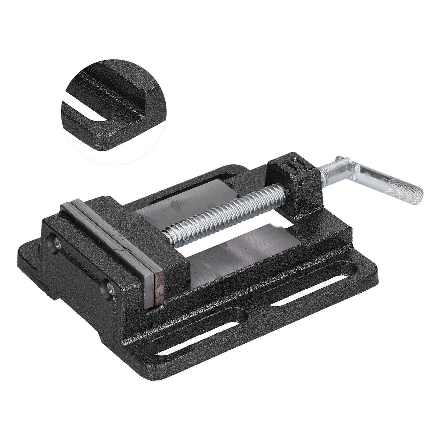 Flat Drill Press Vise American Style Accurate Mini Bench Vise for Home Mechanical Maintenance V1294-YM0523-3114210130311