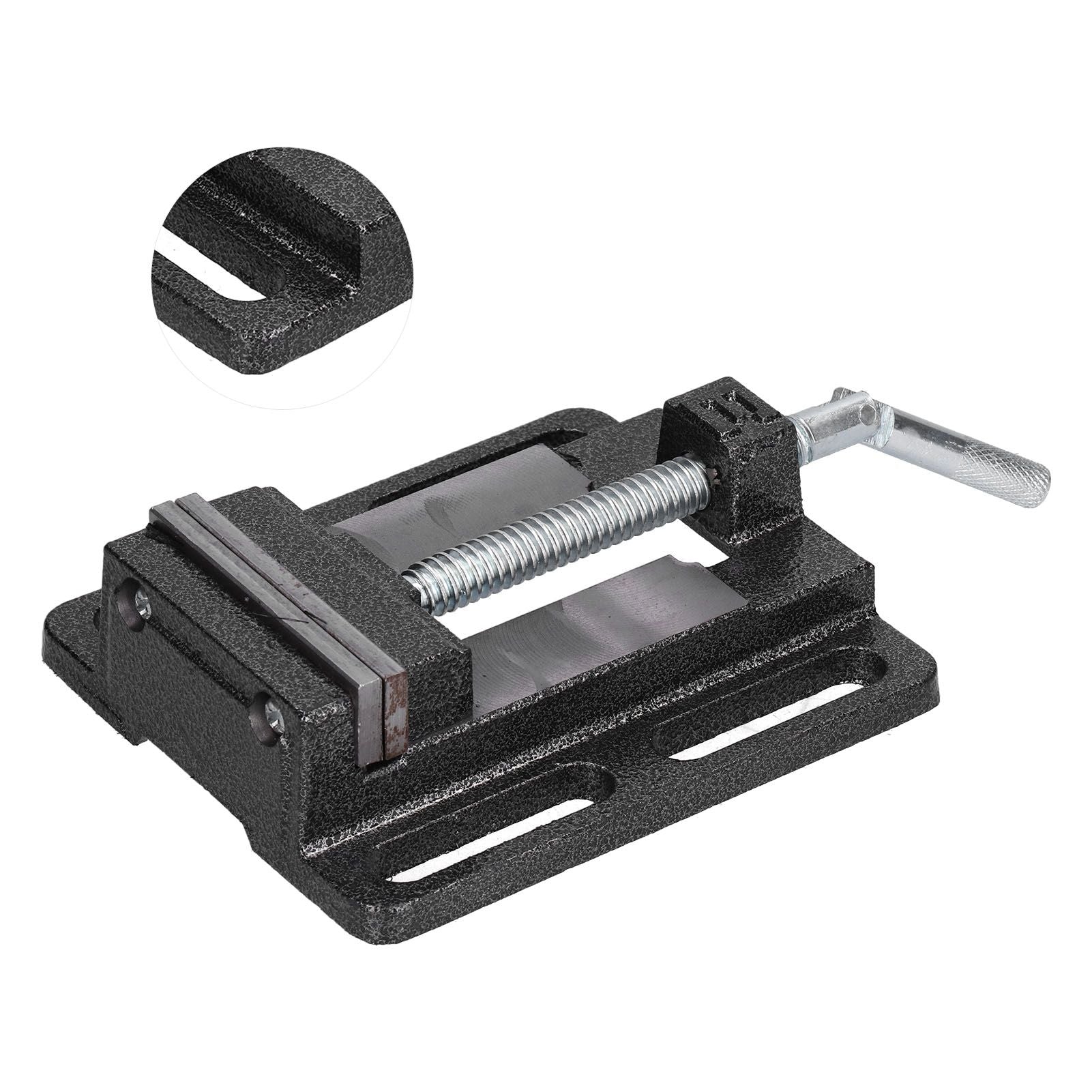 Flat Drill Press Vise American Style Accurate Mini Bench Vise for Home Mechanical Maintenance V1294-YM0523-3114210130311