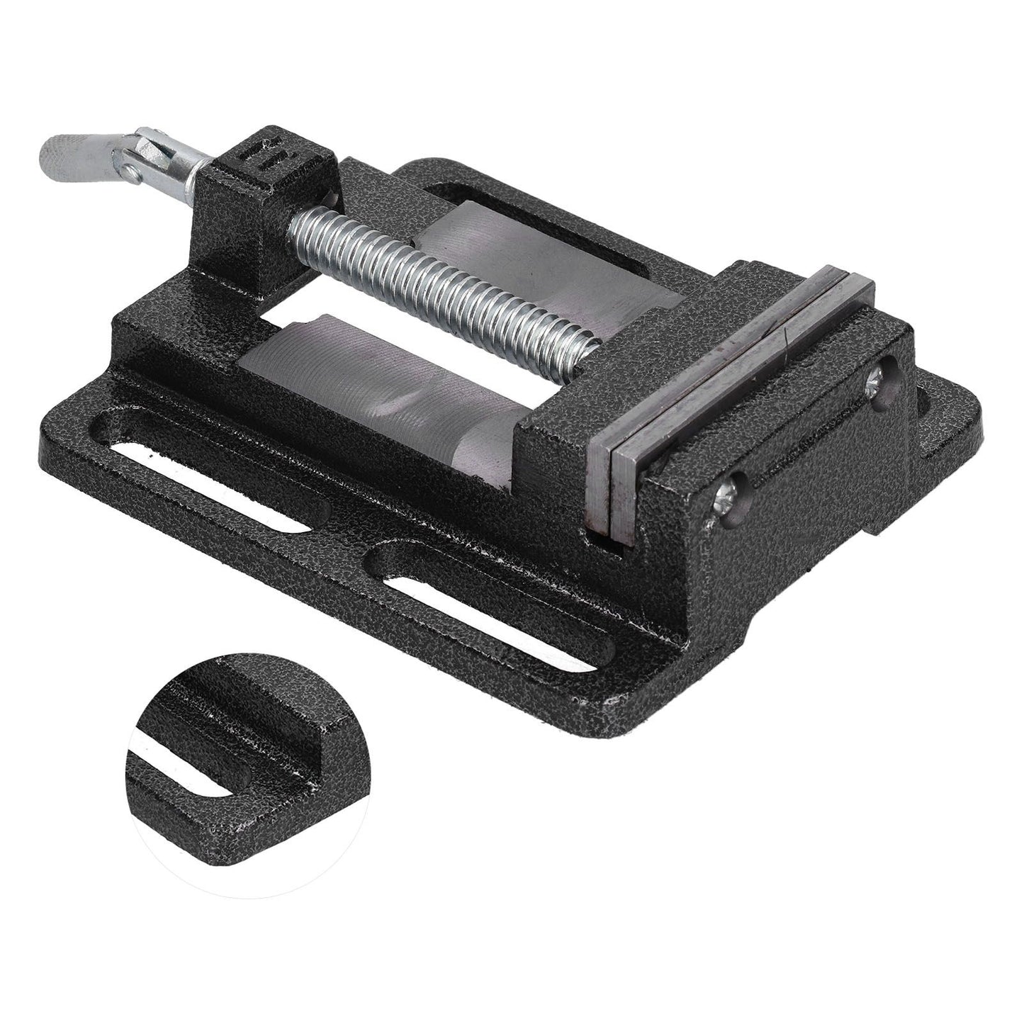 Flat Drill Press Vise American Style Accurate Mini Bench Vise for Home Mechanical Maintenance V1294-YM0523-3114210130311