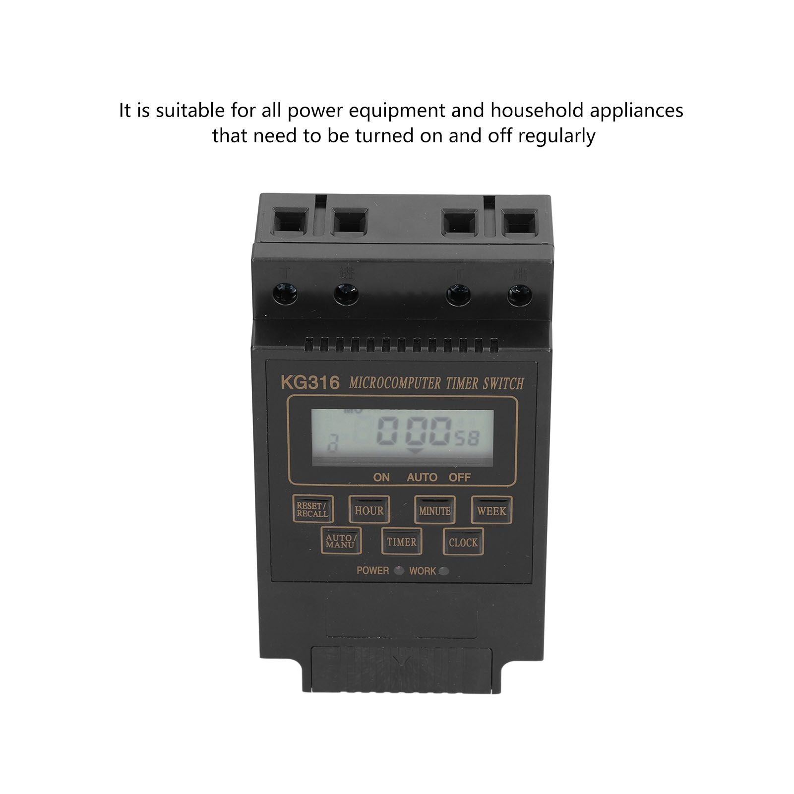 110V Timer Switch Kg316t Automatic Timing Controller 10A for Outdoor Street Lamp Power V1294-YM0523-3114210130811
