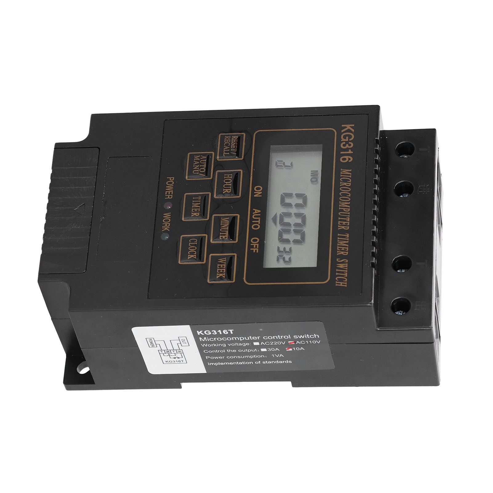 110V Timer Switch Kg316t Automatic Timing Controller 10A for Outdoor Street Lamp Power V1294-YM0523-3114210130811