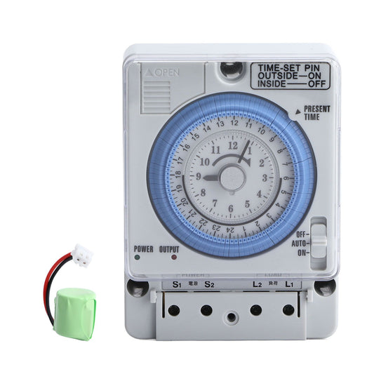 Timer Switch Mechanical Time Switch for Household Time Control Electronic Equipment Supplies 100V-240V TB388 V1294-YM0523-3114210130911