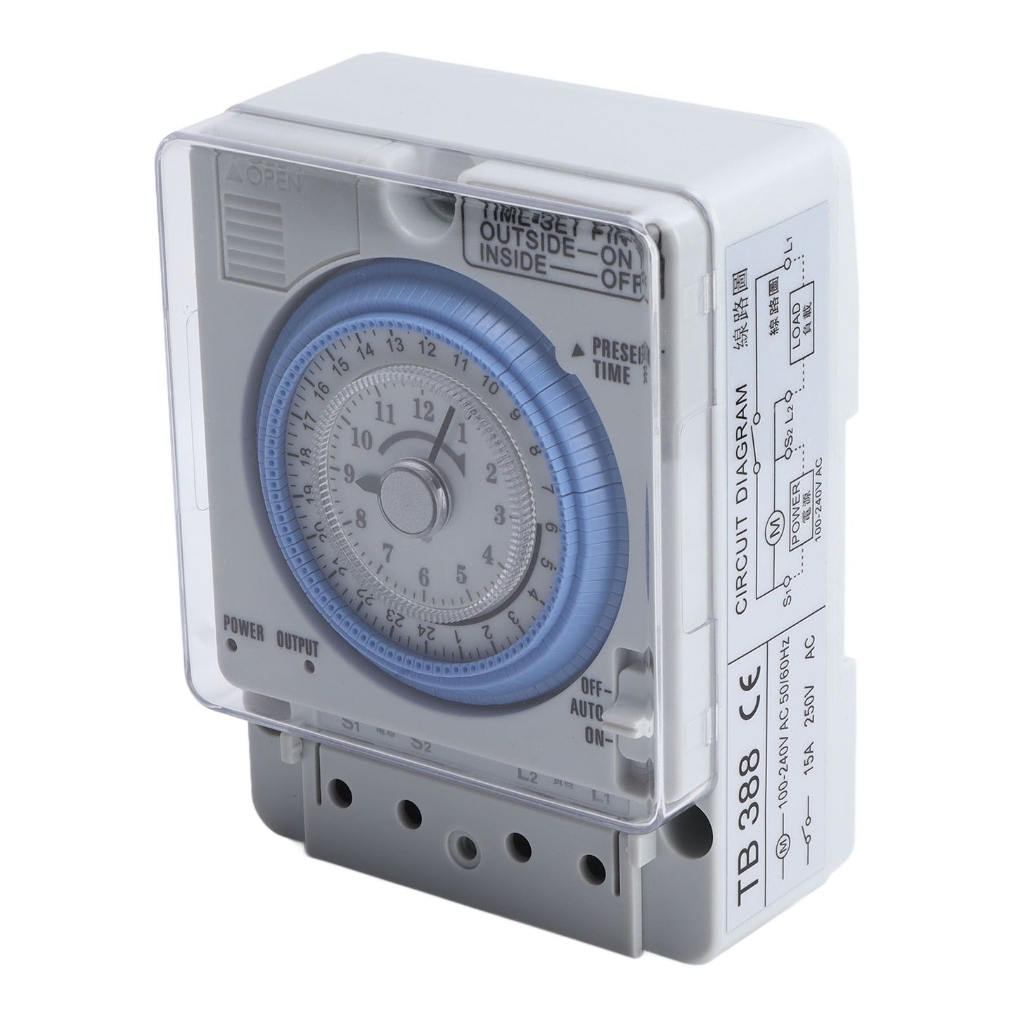 Timer Switch Mechanical Time Switch for Household Time Control Electronic Equipment Supplies 100V-240V TB388 V1294-YM0523-3114210130911