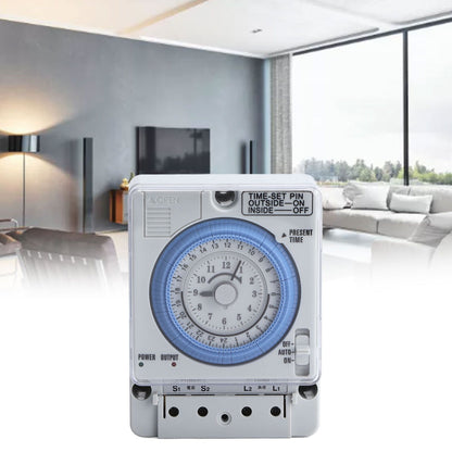 Timer Switch Mechanical Time Switch for Household Time Control Electronic Equipment Supplies 100V-240V TB388 V1294-YM0523-3114210130911