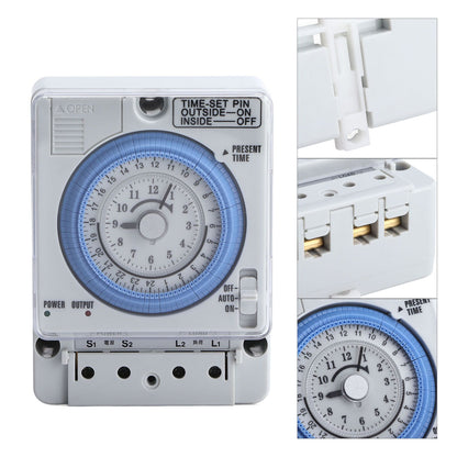 Timer Switch Mechanical Time Switch for Household Time Control Electronic Equipment Supplies 100V-240V TB388 V1294-YM0523-3114210130911