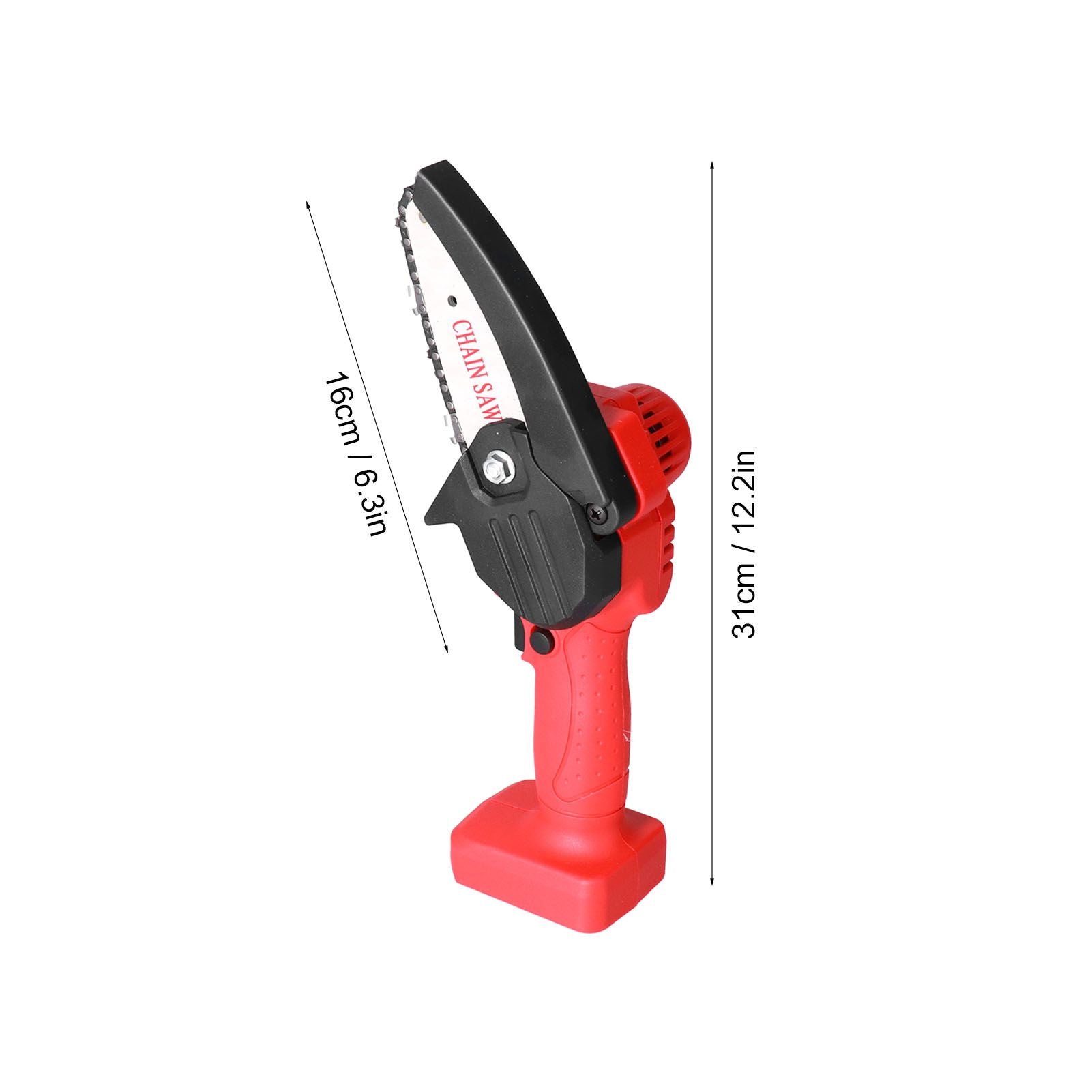 Mini Chainsaw Rechargeable Cordless Electric Chainsaw Wood Cutting Pruning Chain Saw for Garden V1294-YM0523-3114210131311