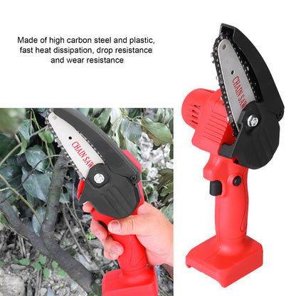 Mini Chainsaw Rechargeable Cordless Electric Chainsaw Wood Cutting Pruning Chain Saw for Garden V1294-YM0523-3114210131311