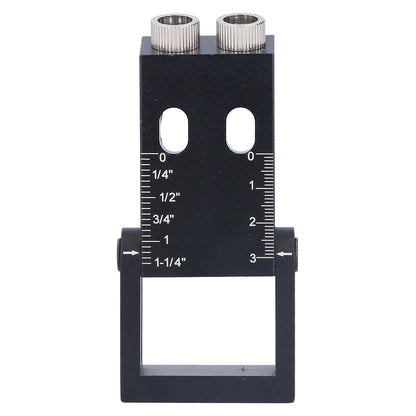 Oblique Hole Locator 15 degrees Pocket Slant Holes Jig Kit Woodworking Positioner with Drill Bits V1294-YM0523-3114210132211