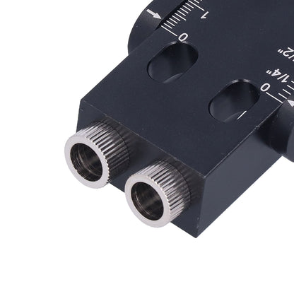 Oblique Hole Locator 15 degrees Pocket Slant Holes Jig Kit Woodworking Positioner with Drill Bits V1294-YM0523-3114210132211