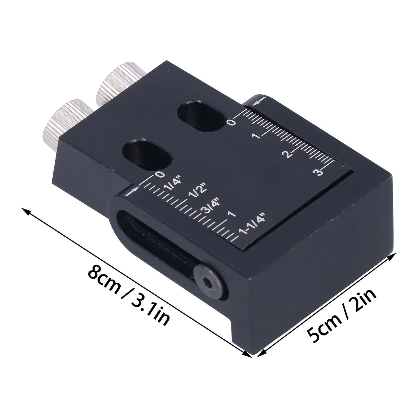 Oblique Hole Locator 15 degrees Pocket Slant Holes Jig Kit Woodworking Positioner with Drill Bits V1294-YM0523-3114210132211