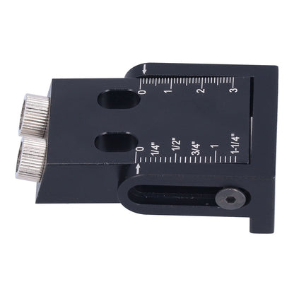 Oblique Hole Locator 15 degrees Pocket Slant Holes Jig Kit Woodworking Positioner with Drill Bits V1294-YM0523-3114210132211