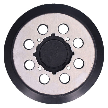 5in Polisher Backing Plate 8-Hole Black Aluminum Alloy for Electric Sander Finishing Buffing V1294-YM0523-3114210132511