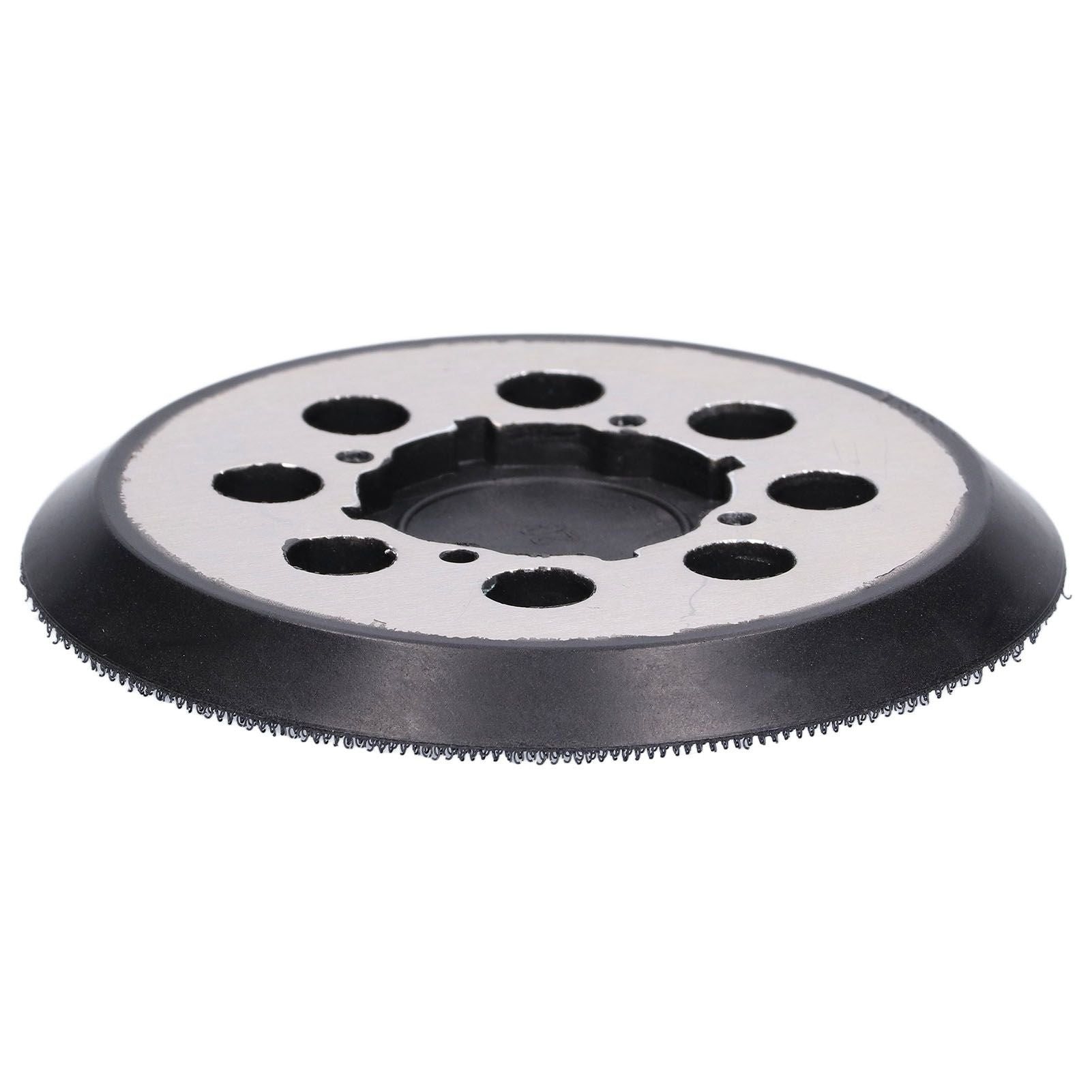 5in Polisher Backing Plate 8-Hole Black Aluminum Alloy for Electric Sander Finishing Buffing V1294-YM0523-3114210132511