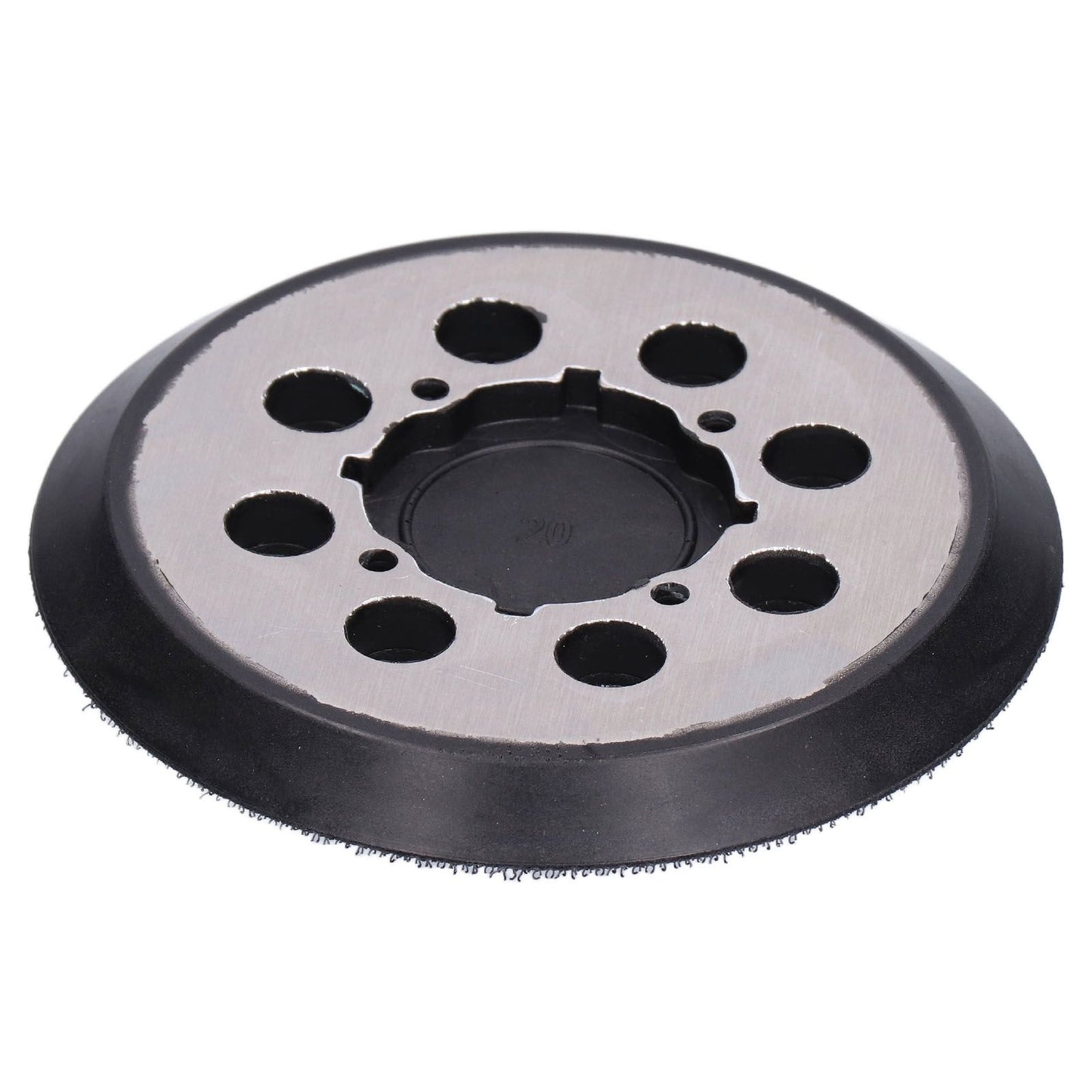 5in Polisher Backing Plate 8-Hole Black Aluminum Alloy for Electric Sander Finishing Buffing V1294-YM0523-3114210132511