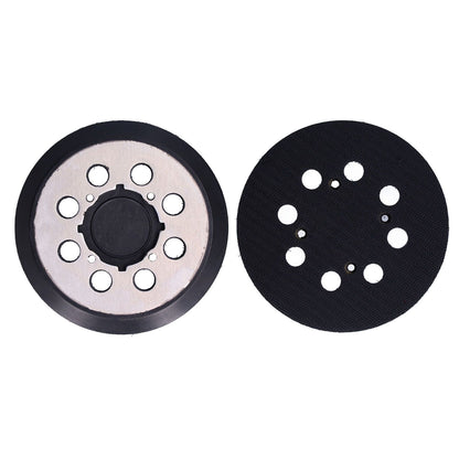5in Polisher Backing Plate 8-Hole Black Aluminum Alloy for Electric Sander Finishing Buffing V1294-YM0523-3114210132511