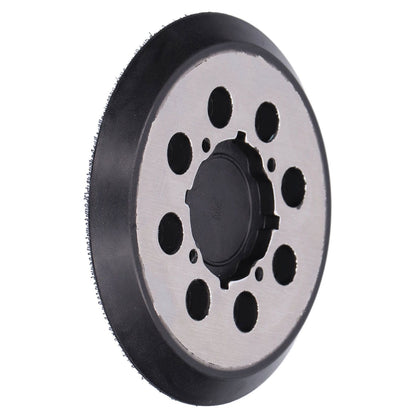 5in Polisher Backing Plate 8-Hole Black Aluminum Alloy for Electric Sander Finishing Buffing V1294-YM0523-3114210132511