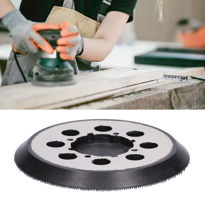 5in Polisher Backing Plate 8-Hole Black Aluminum Alloy for Electric Sander Finishing Buffing V1294-YM0523-3114210132511