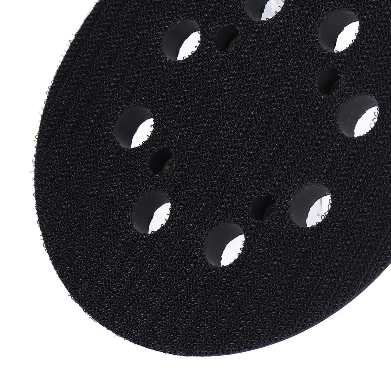 5in Polisher Backing Plate 8-Hole Black Aluminum Alloy for Electric Sander Finishing Buffing V1294-YM0523-3114210132511