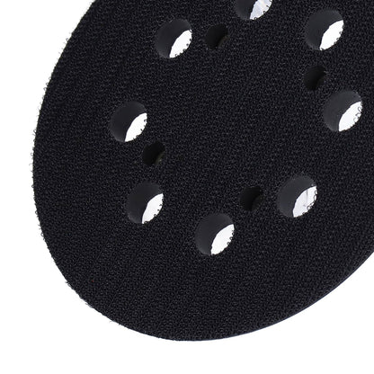5in Polisher Backing Plate 8-Hole Black Aluminum Alloy for Electric Sander Finishing Buffing V1294-YM0523-3114210132511