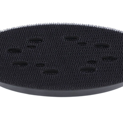 5in Polisher Backing Plate 8-Hole Black Aluminum Alloy for Electric Sander Finishing Buffing V1294-YM0523-3114210132511