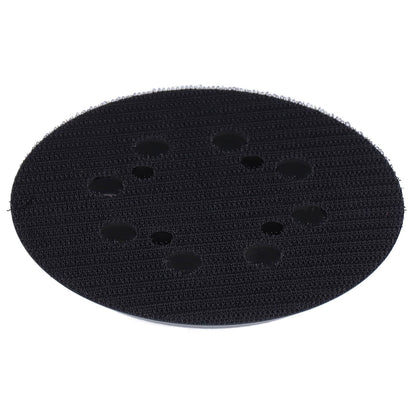 5in Polisher Backing Plate 8-Hole Black Aluminum Alloy for Electric Sander Finishing Buffing V1294-YM0523-3114210132511