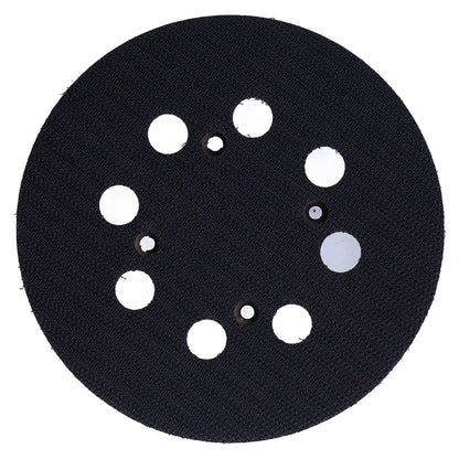 5in Polisher Backing Plate 8-Hole Black Aluminum Alloy for Electric Sander Finishing Buffing V1294-YM0523-3114210132511