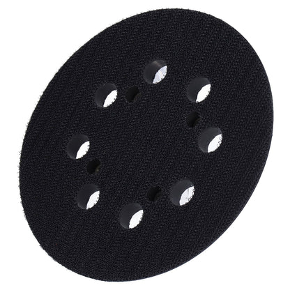 5in Polisher Backing Plate 8-Hole Black Aluminum Alloy for Electric Sander Finishing Buffing V1294-YM0523-3114210132511