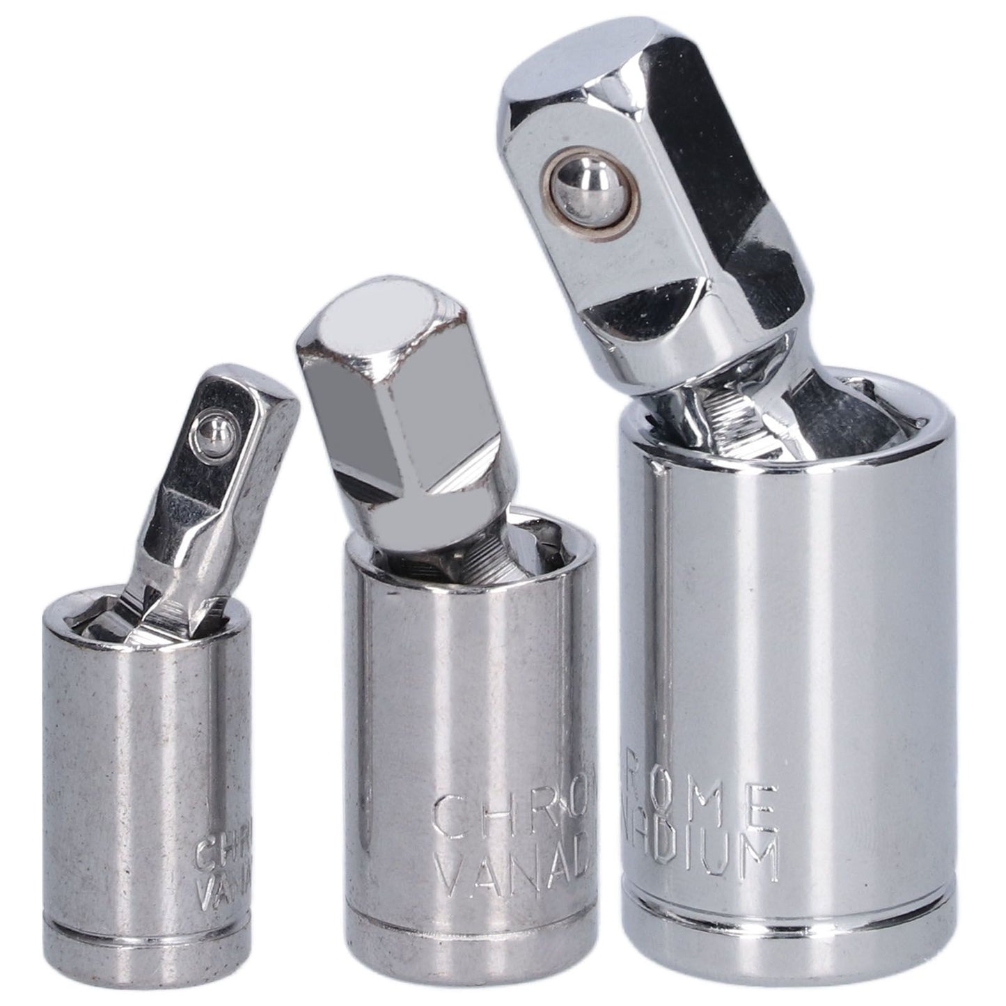 3pcs Universal Joint Socket Adapter 1/2 3/8 1/4 Chrome Vanadium Steel Conversion Tool for Ratchet Wrench V1294-YM0523-3114210132711