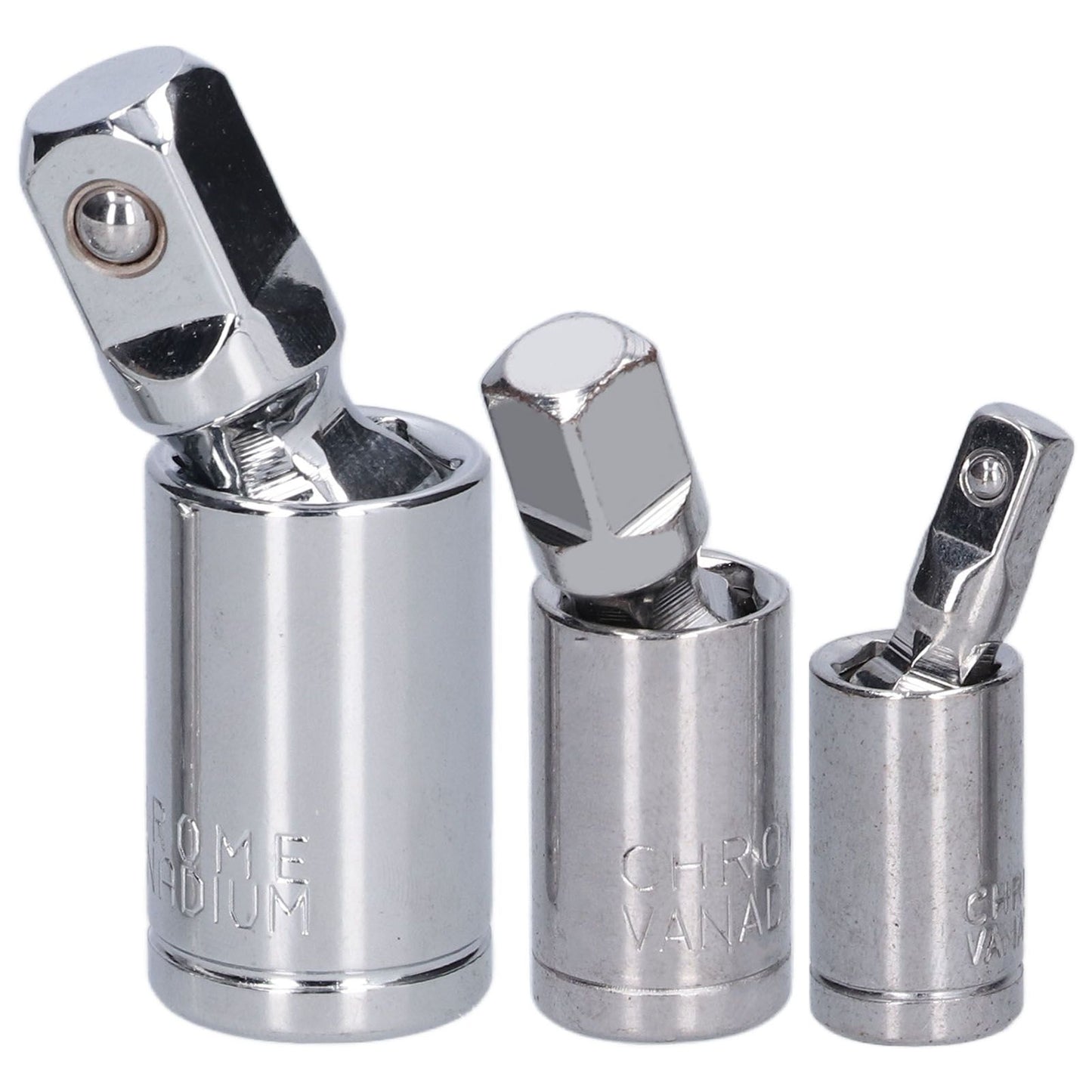3pcs Universal Joint Socket Adapter 1/2 3/8 1/4 Chrome Vanadium Steel Conversion Tool for Ratchet Wrench V1294-YM0523-3114210132711