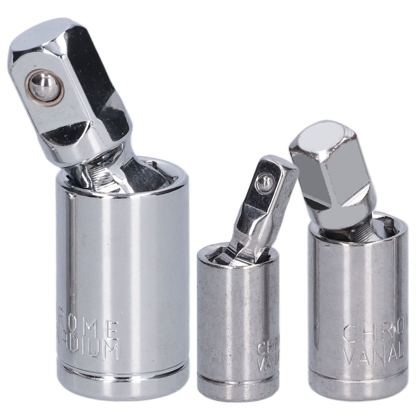 3pcs Universal Joint Socket Adapter 1/2 3/8 1/4 Chrome Vanadium Steel Conversion Tool for Ratchet Wrench V1294-YM0523-3114210132711
