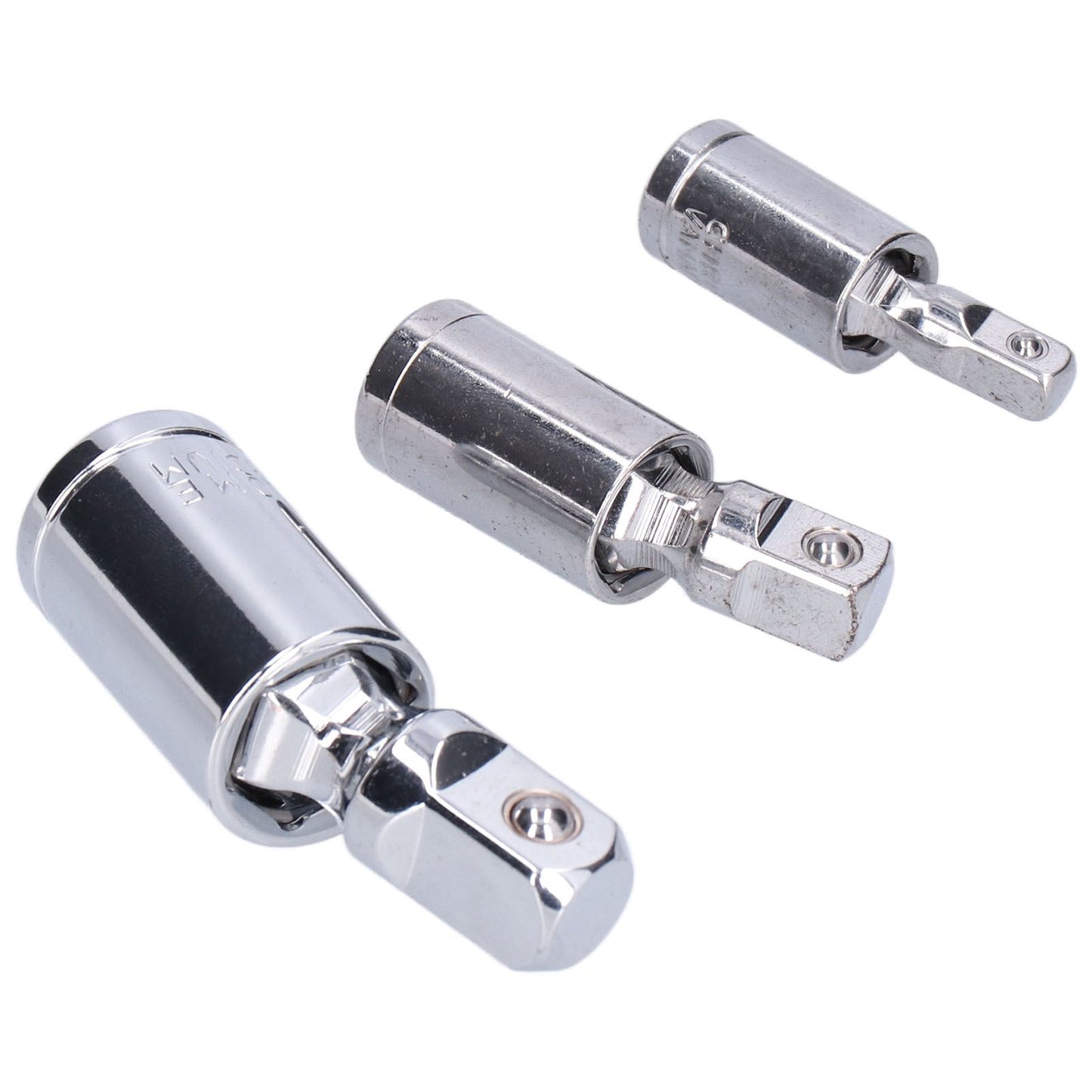 3pcs Universal Joint Socket Adapter 1/2 3/8 1/4 Chrome Vanadium Steel Conversion Tool for Ratchet Wrench V1294-YM0523-3114210132711