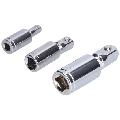 3pcs Universal Joint Socket Adapter 1/2 3/8 1/4 Chrome Vanadium Steel Conversion Tool for Ratchet Wrench V1294-YM0523-3114210132711