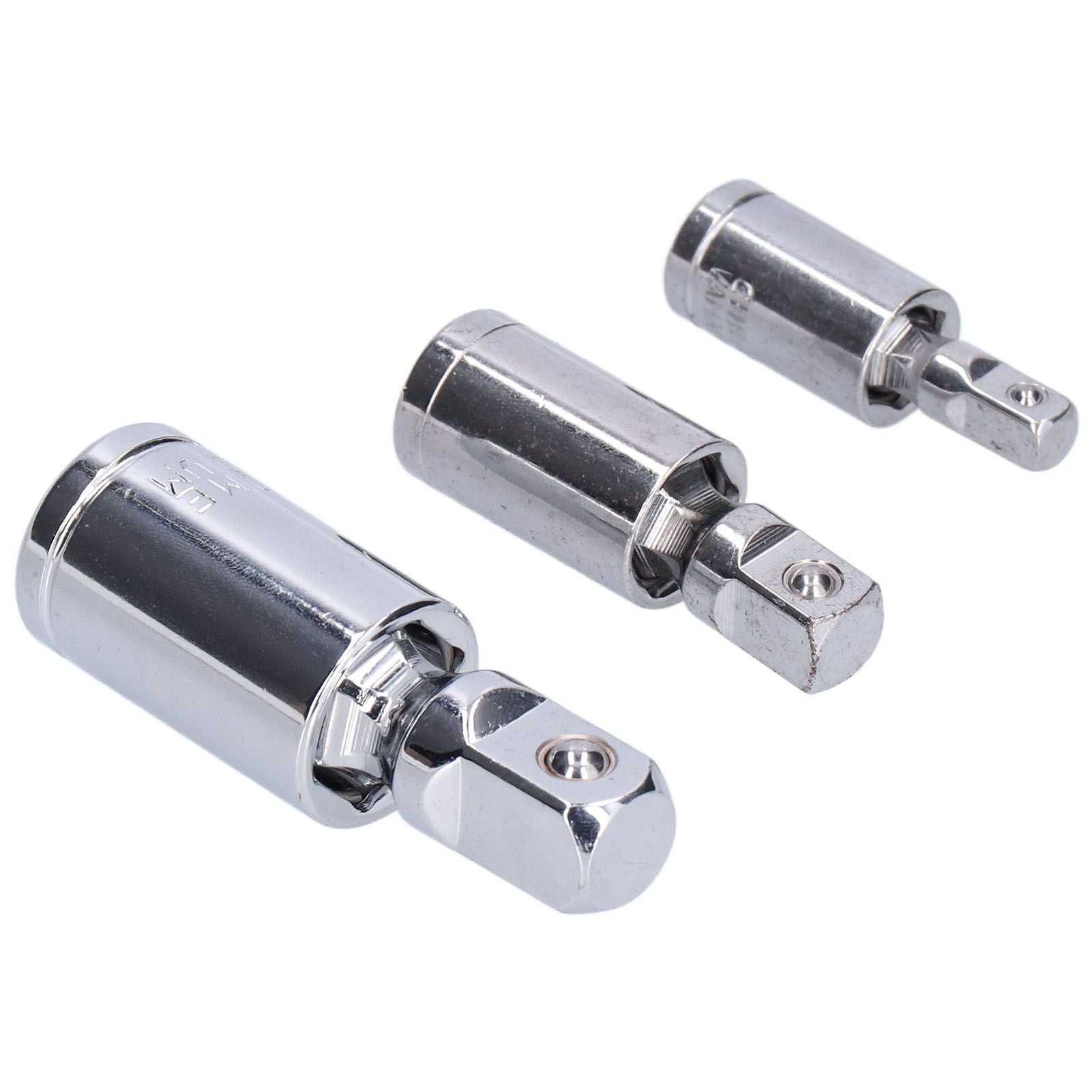 3pcs Universal Joint Socket Adapter 1/2 3/8 1/4 Chrome Vanadium Steel Conversion Tool for Ratchet Wrench V1294-YM0523-3114210132711