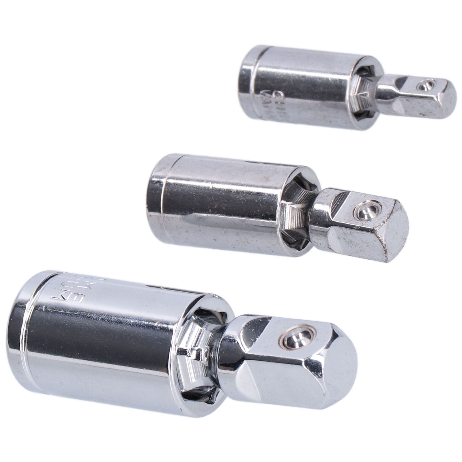 3pcs Universal Joint Socket Adapter 1/2 3/8 1/4 Chrome Vanadium Steel Conversion Tool for Ratchet Wrench V1294-YM0523-3114210132711
