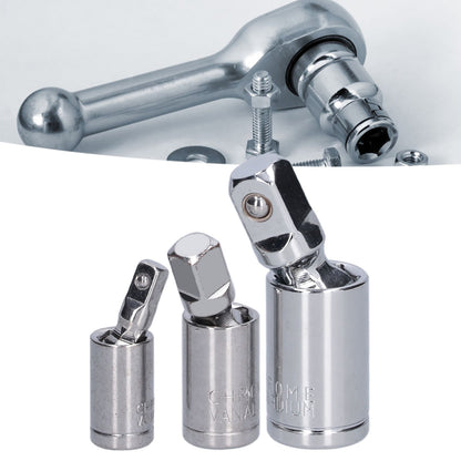 3pcs Universal Joint Socket Adapter 1/2 3/8 1/4 Chrome Vanadium Steel Conversion Tool for Ratchet Wrench V1294-YM0523-3114210132711
