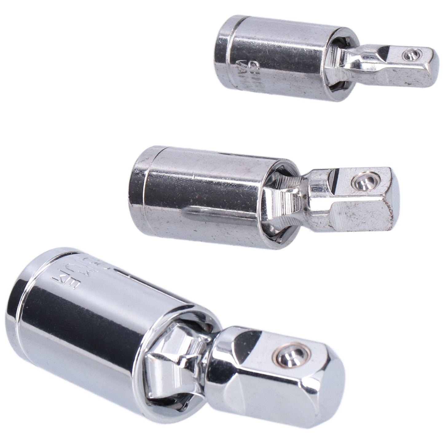 3pcs Universal Joint Socket Adapter 1/2 3/8 1/4 Chrome Vanadium Steel Conversion Tool for Ratchet Wrench V1294-YM0523-3114210132711