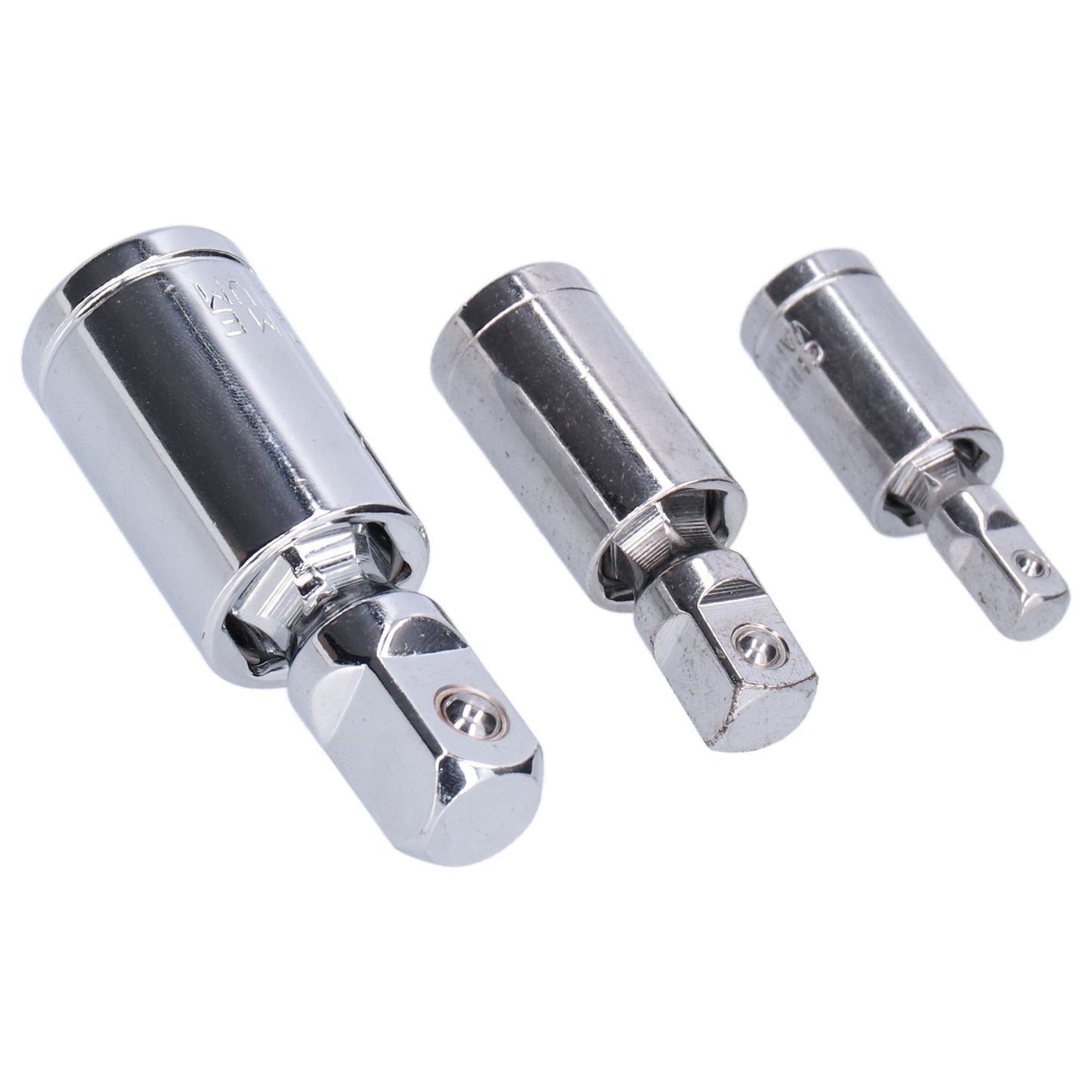 3pcs Universal Joint Socket Adapter 1/2 3/8 1/4 Chrome Vanadium Steel Conversion Tool for Ratchet Wrench V1294-YM0523-3114210132711