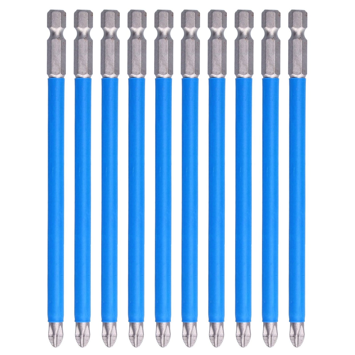 10Pcs Batch Heads Impact Resistant Electric Magnetic Drill Screwdriver Bit Kit Repair Tools V1294-YM0523-3114210132811