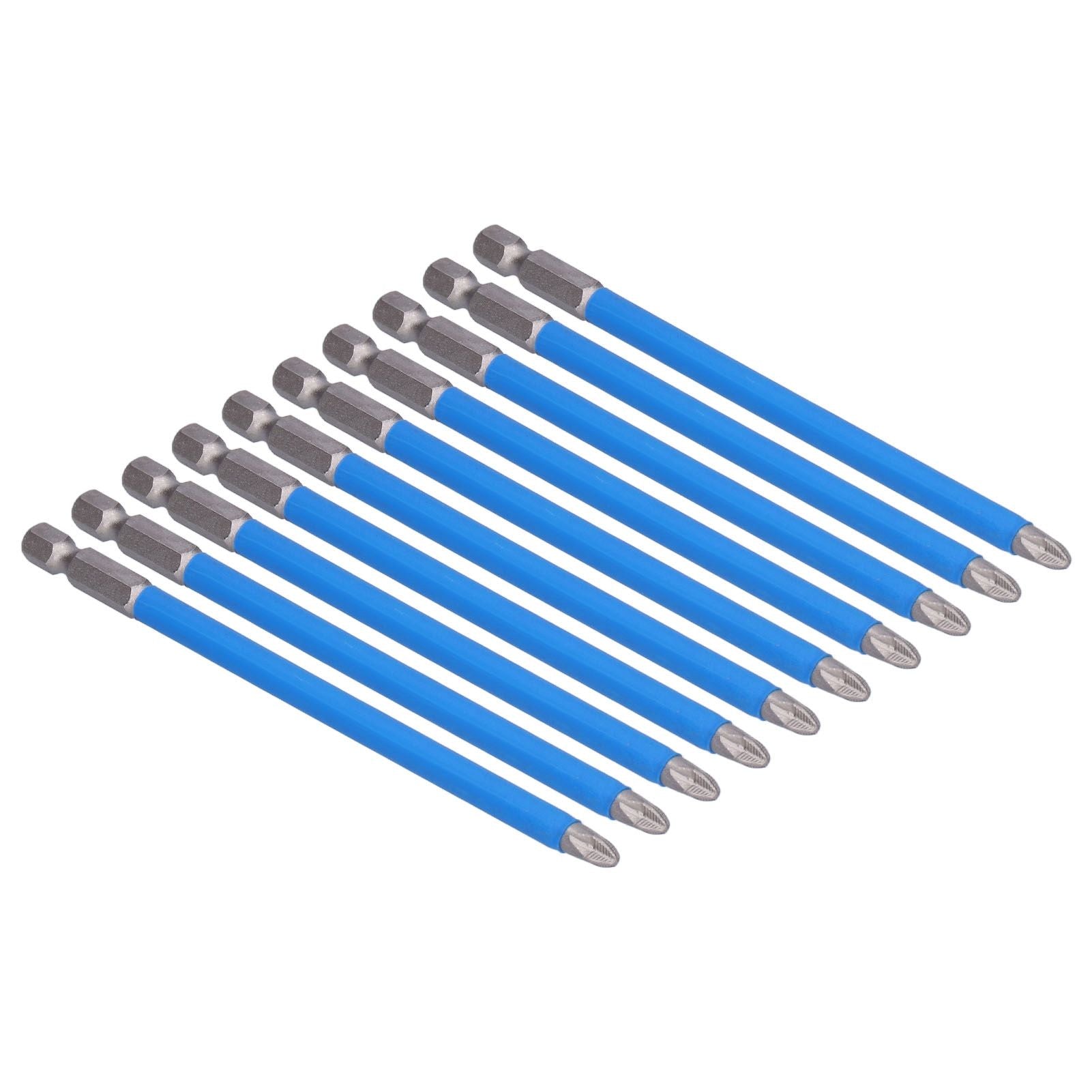 10Pcs Batch Heads Impact Resistant Electric Magnetic Drill Screwdriver Bit Kit Repair Tools V1294-YM0523-3114210132811