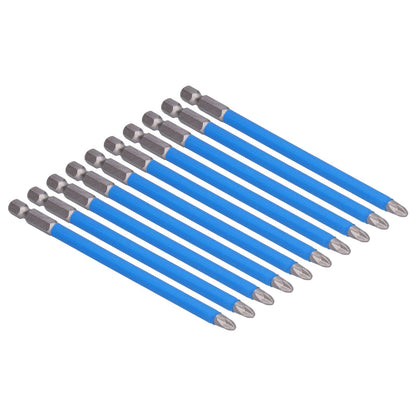 10Pcs Batch Heads Impact Resistant Electric Magnetic Drill Screwdriver Bit Kit Repair Tools V1294-YM0523-3114210132811
