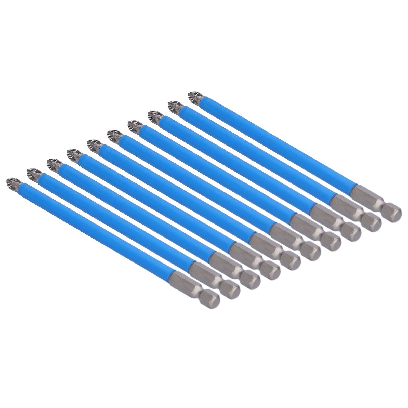 10Pcs Batch Heads Impact Resistant Electric Magnetic Drill Screwdriver Bit Kit Repair Tools V1294-YM0523-3114210132811