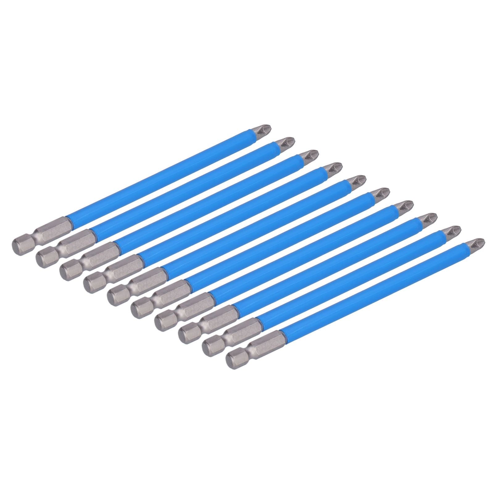 10Pcs Batch Heads Impact Resistant Electric Magnetic Drill Screwdriver Bit Kit Repair Tools V1294-YM0523-3114210132811