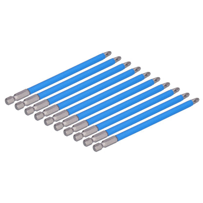 10Pcs Batch Heads Impact Resistant Electric Magnetic Drill Screwdriver Bit Kit Repair Tools V1294-YM0523-3114210132811