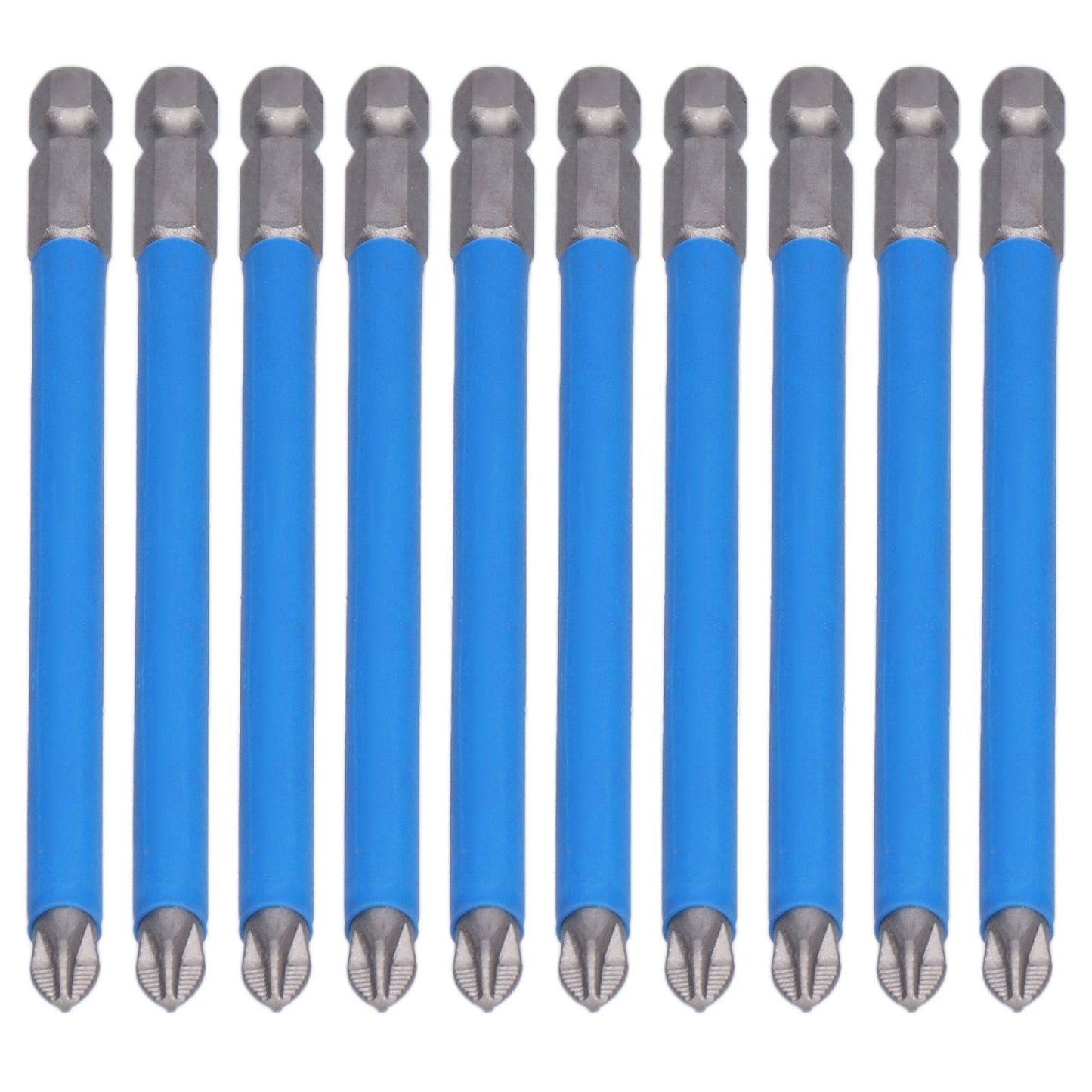 10Pcs Batch Heads Impact Resistant Electric Magnetic Drill Screwdriver Bit Kit Repair Tools V1294-YM0523-3114210132811