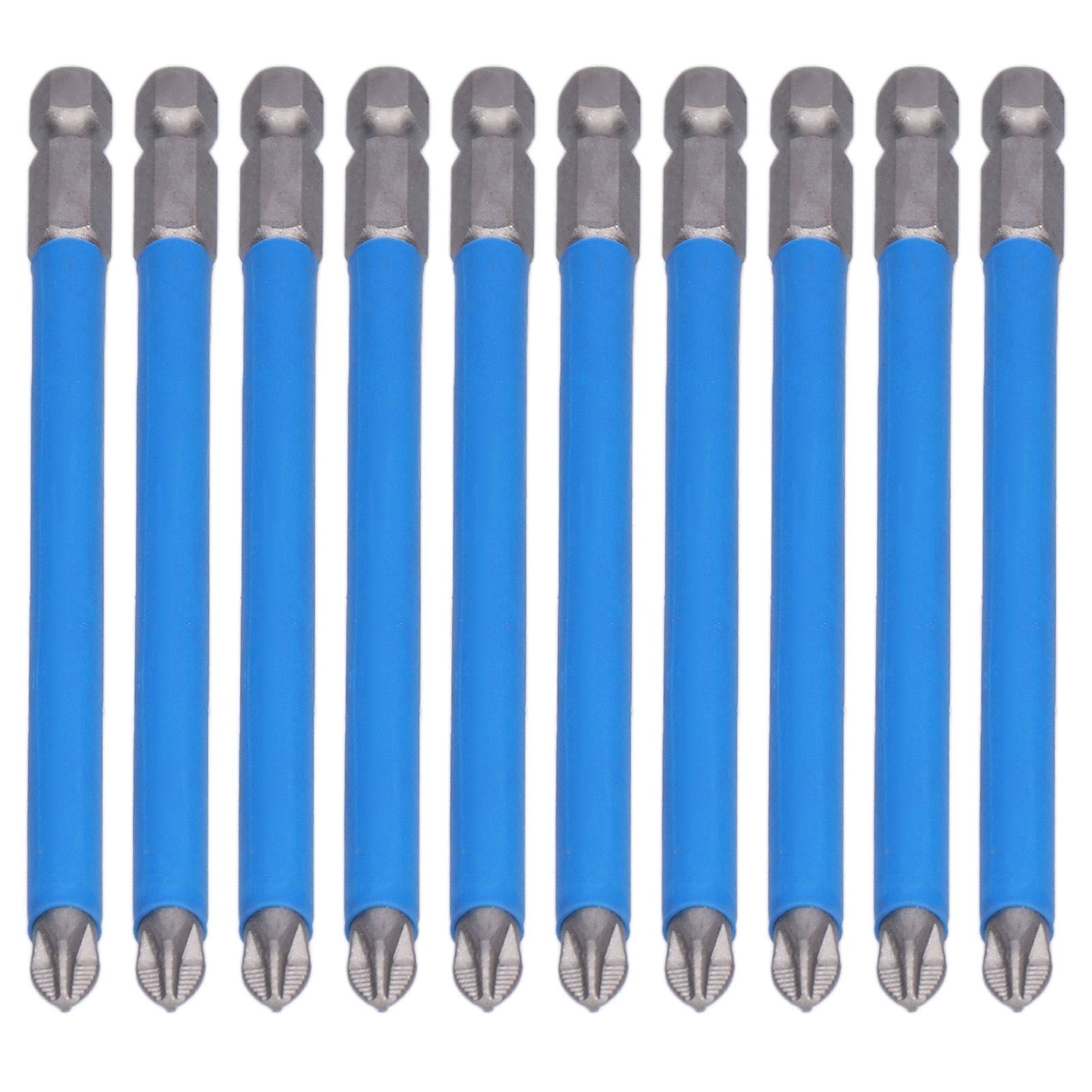 10Pcs Batch Heads Impact Resistant Electric Magnetic Drill Screwdriver Bit Kit Repair Tools V1294-YM0523-3114210132811