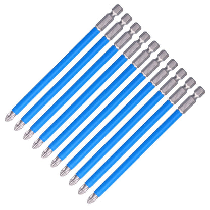 10Pcs Batch Heads Impact Resistant Electric Magnetic Drill Screwdriver Bit Kit Repair Tools V1294-YM0523-3114210132811